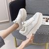 Little white shoes women's new spring and summer muffin thick-soled heightening versatile breathable casual mesh shoes
