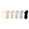 6 Pairs of Summer Sweat-absorbing Thin Breathable Short Socks Mesh Socks Female Summer Thin Bamboo Fibre Socks Women's Models
