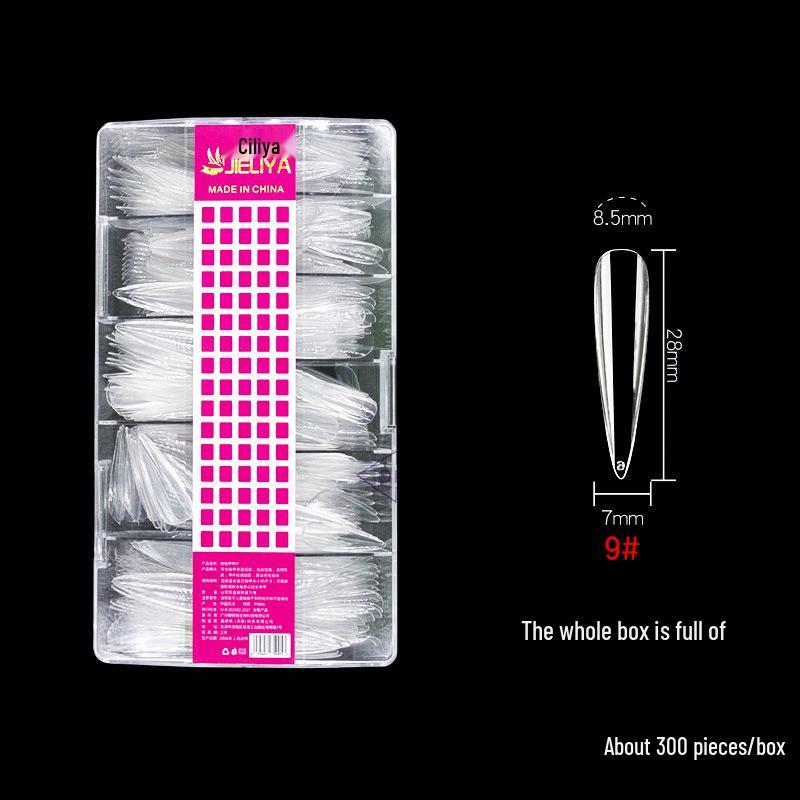 European & American Frosted Nail Tips - Trapezoidal, Ballet, Teardrop Shapes, No Polish Needed, Crease-Free, Dual-Use Patches