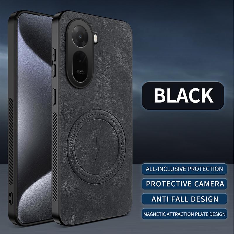 Per Xiaomi Redmi A7 Pro /Xiaomi Redmi A7Pro Custodia Semplice Elegante Aspirazione Magnetica Lusso Pelle PU Amichevole per la Pelle Cover Anti-caduta