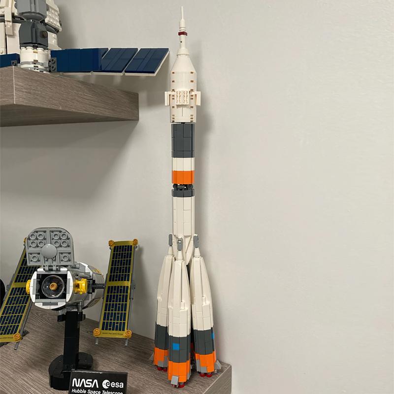 MOC Ultimative Sojus-Raketen-Sammlung Bausteine Trägerrakete Ziegel Juguetes Bildung Pädagogisches Spielzeug