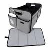 Foldable Car Storage Organizer Box Backseat Trunk Multi-Use Cargo Bin With Handle Waterproof Oxford Fabric