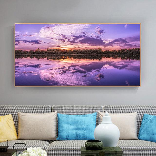 Ocean View Pictures, Sunset, Sunrise, Landscape Posters and Prints, Canvas Paintings, Living Room Wall Art