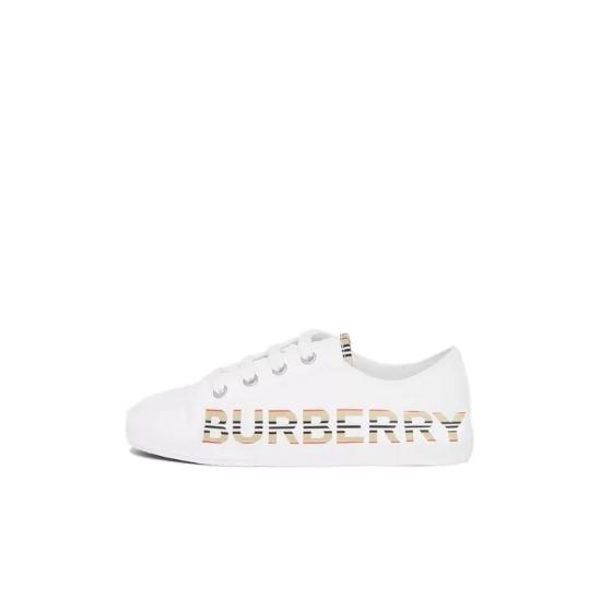 Burberry LOGO Print Fashion Casual Shoes Kid White 32