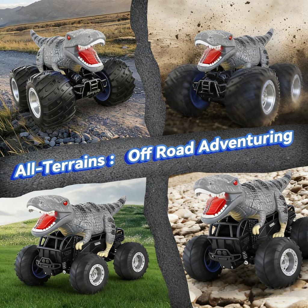 Simulation Dinosaur Remote Control Car Electric Luminous Climbing Off-Road Stunt Car Boy Children'S Toy