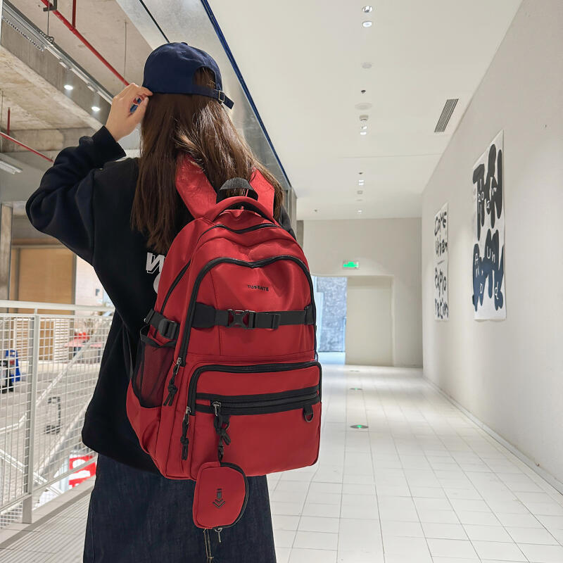 Junior High School Student Schoolbag Colored Large Capacity Backpack Campus Computer Backpack
