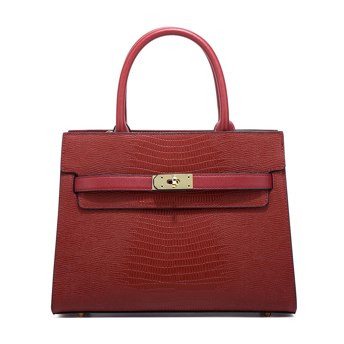 

2025 Высококачественная модная сумка-тоут с крокодиловым узором большой вместимости через плечо и через плечо