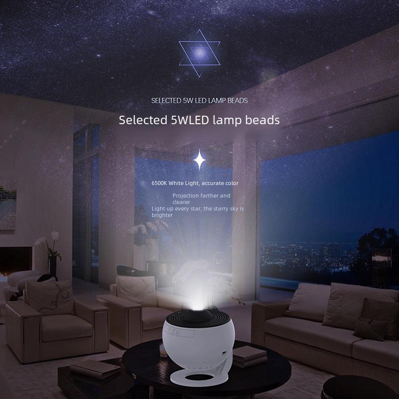 High-Definition Starry Sky Galaxy Projector Lamp - Creative Bedroom Atmosphere Light
