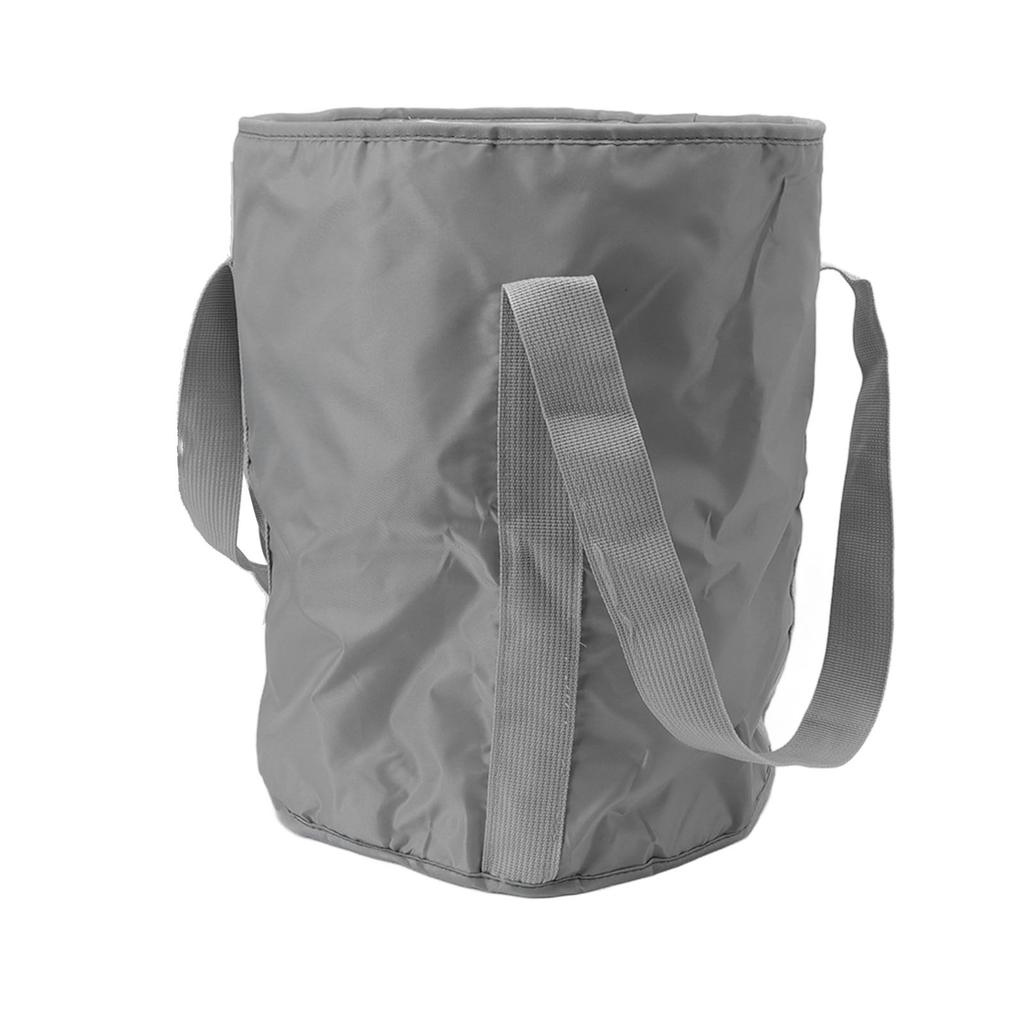 Foldable Foot Tub Polyester Double Layer Collapsible Camping Bucket with Storage Bag for Outdoor