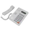 Home Hotel Wired Corded Desktop Phone Office Landline Telephone DTMF FSK English Display White