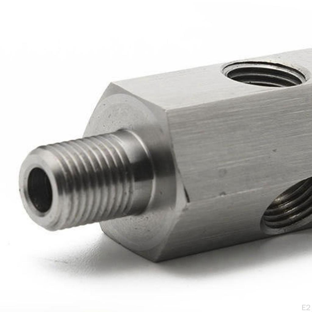 1/8 Inch BSPT Oil Pressure Sensor T Piece to NPT Adapter, Very Corrosion Resistant