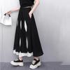 Xitao Patchwork Contrast Color A-line Skirt GYX1618