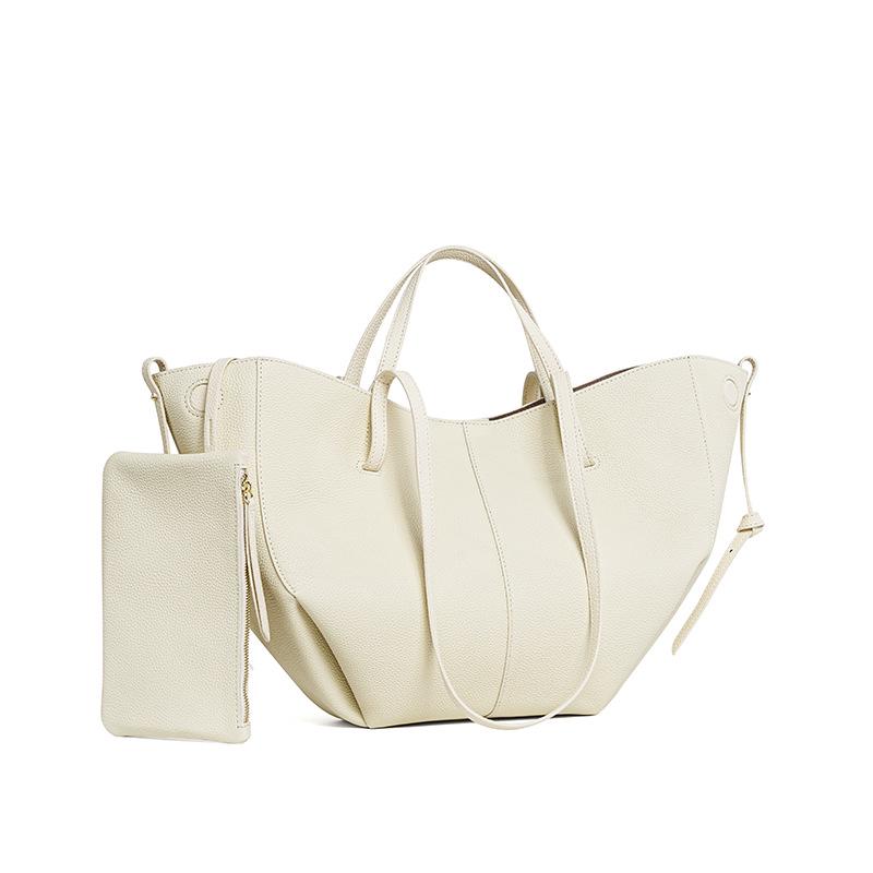 

Women s Versatile Genuine Leather Tote - High-End Cowhide Shoulder Handbag with Large Capacity.