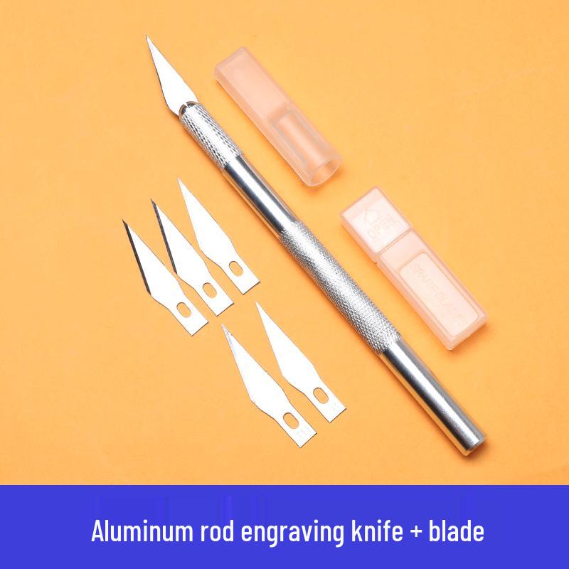 Handmade Carving Knife & Rubber Stamp Cutting Tool Set with Mat for Journals & Collage