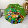 Personalized Name M-Minecraft Print Umbrella - Automatic Open/Close, Eight-Rib Durable Frame, Automatic Folding Umbrella