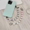 Stylish Heart Double Bead Chain Keychain With Sturdy Alloy Acrylic Designs for Women Fashion Accessories Gift Ideas