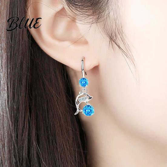 Korean Version Earrings 1 Pair Style Hook Dolphin Design Formal