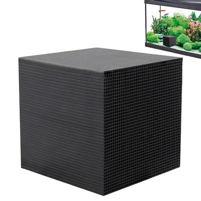 Aquarium Wasserreiniger Würfelstruktur Aktivkohleblock Kohlefilter Würfel Fischbecken Zubehör