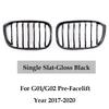 For BMW G01 X3 G02 X4 2018- Front Grille Racing Grills Car Front Kidney Replacement Glossy Black Single Double Grill Grille