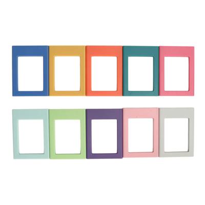 10Pcs 3 Inch Refrigerator Magnets Picture Frames Fridge Magnetic Photo Frame for File Cabinets Storage Cabinets