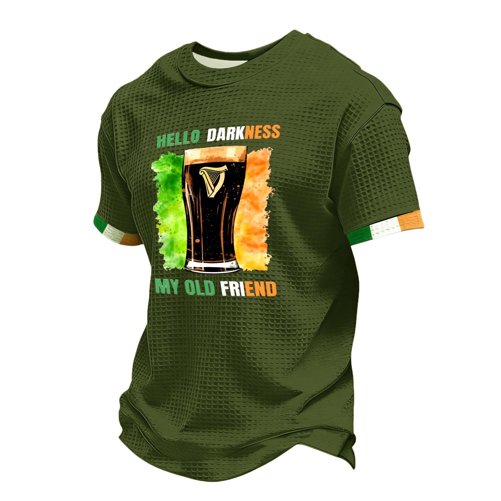Men s Casual Short Sleeve Crew Neck T-Shirt with Letter Print Graphic Design Relaxed Fit Comfortable Material XXXL
