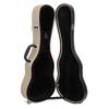 Ukulele Hard Box 23in Protective Carrying Thicken with Lock Linen for Small Guitar