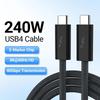 USB4 Type C Cable 240W 40Gbps Thunderbolt 34 Compatible for Phone iPad Switch 8K HD SuperSpeed Charging 7 Colors