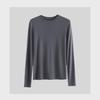 Luxury Tencel Wool Soft Long-Sleeve Slim-Fit Round Neck T-Shirt for Women - 2024 Autumn Collection