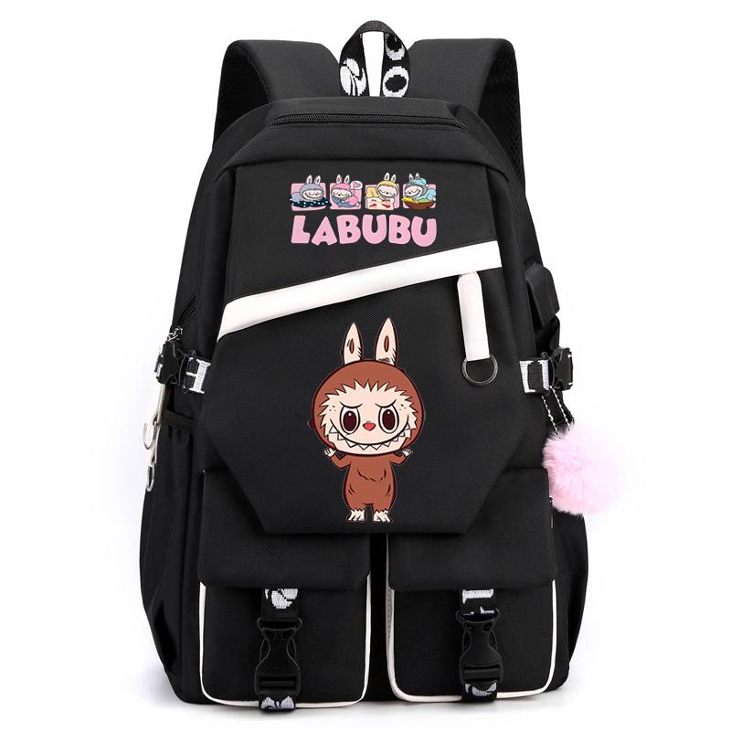 Cartoon Printed Backpack Student Teenager Girl Boy Schoolbag Large Capacity Waterproof Bookbag Women Men Travel Bag Gift