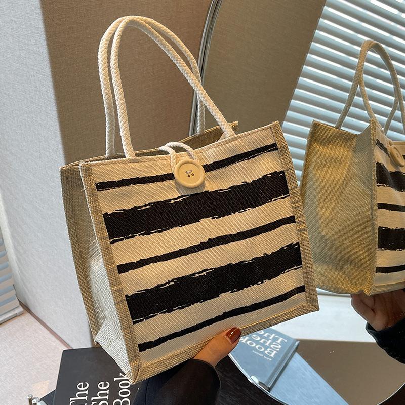 Japanische Handtasche Frauen gehen aus vielseitige Jutebeutel Mädchen tragen kleine Satchel Retro Souvenir