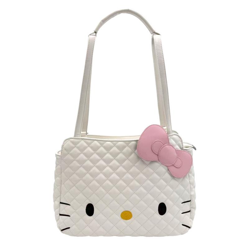 Schoolbag backpack Korean version ins cartoon cute Hello Kitty backpack diamond niche design casual commuter backpack