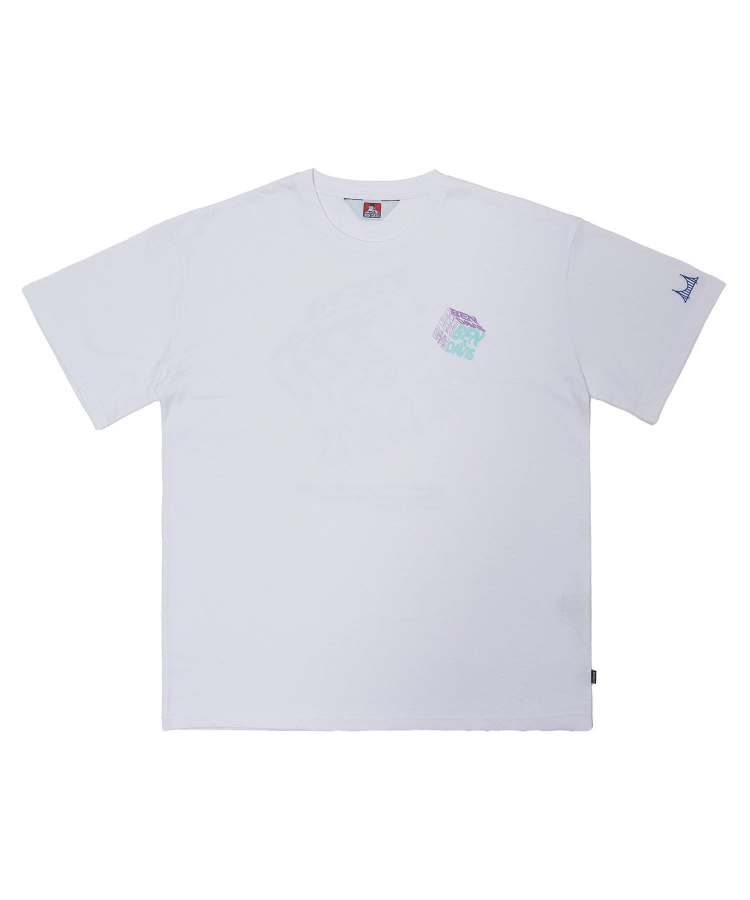 Ben Davis Original Cube Print Tee White White/S