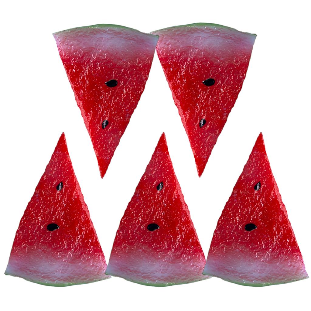Super realistic simulation of watermelon slices, fake fruit decorations, photography props, scene arrangement, fruit toys