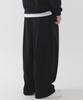 PIANER Washed Cotton Balloon Pants (Black)
