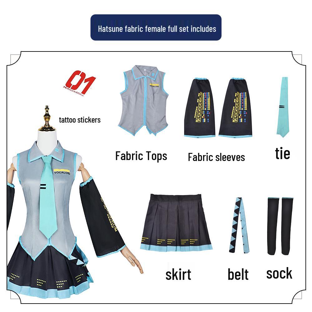 Hatsune Miku Cosplay Costume - Official Virtual Idol Anime Outfit