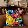 Cartoon SSesame Street   Cushion Cover Pillowcase Upholstery Sofa Throw Pillow Home Decor Pillowcas