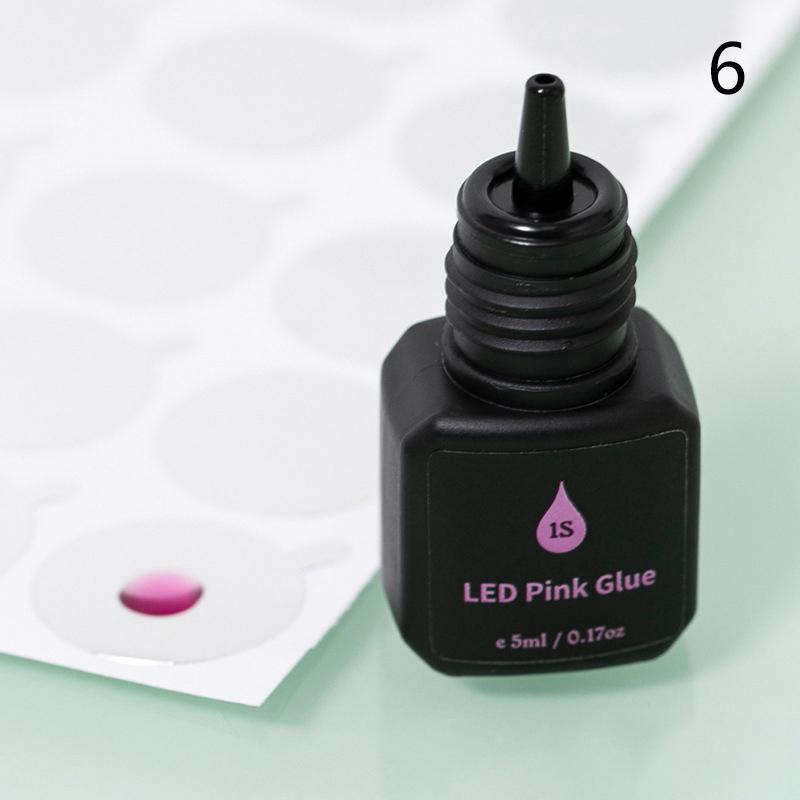 5Ml Uv Glue Adhesive For Eyelash Extensions Fast Drying Strong False Eye Lash Extension Glue Long Lasting Uv Eyelash Glue