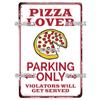Vintage Metal Tin Sign Pizza Party Wall Decor Retro Kitchen Cafe Bar Home Plaque