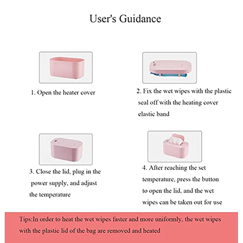 Good-New Baby Wipe Warmer Napkin Heating Warmer Home Use Mini Wipe Warmer Car Use Wipe Warmer White