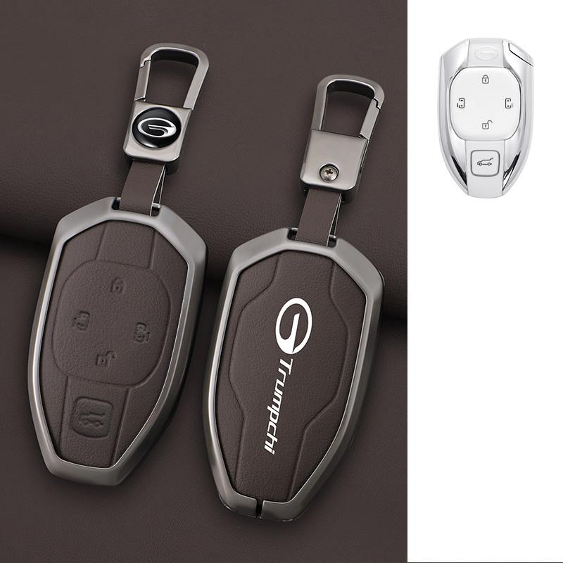 Interior Mouldings Car Zinc Alloy Leather Key Cover Case For GAC New Energy Trumpchi 2021 Empow J11 J12 J13 J14 J15 J16 GS8 Keyc