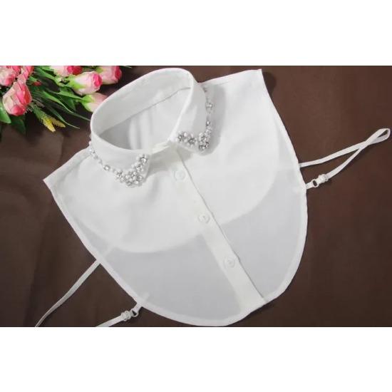 Czarne Białe Fałszywe Kołnierzyki dla Damskiej Koszuli Odpinany Kołnierzyk Femme Zdejmowane Fałszywe Kołnierzyki Nakrycie Szyi Krawat Dziewczęce Nep Kraagie