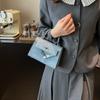 Fashion Solid Color Women's Spring and Summer New Casual Texture Messenger Bag Simple Solid Color Shoulder Bag