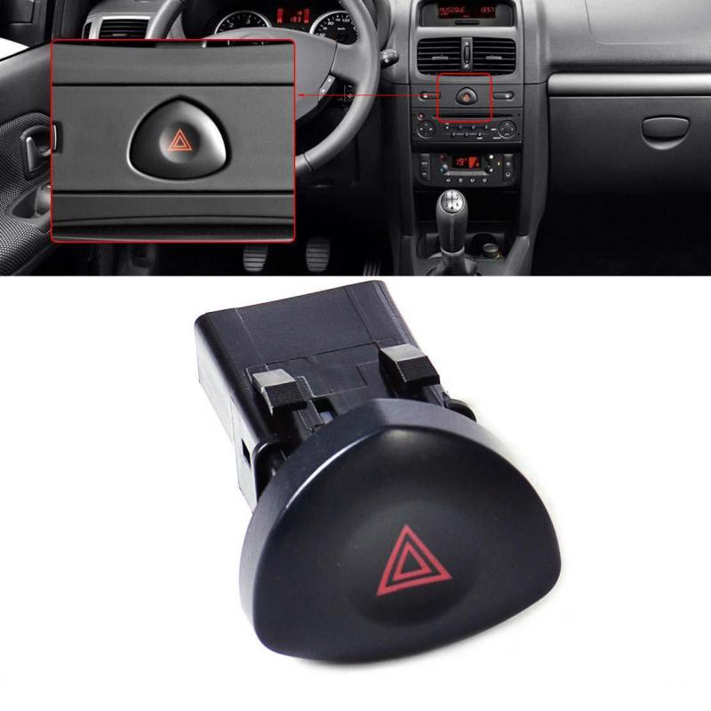 

Emergency Hazard Flasher Warning Light Switch Warning Durable For Clio Ii Hatchback 2001-2003 2005 2006 Witch Button
