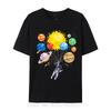 Funny Astronaut Space Balloon Planet Science Solar System Summer Cotton Fabric Unisex TShirts Unisex cotton T shirt Oversized Tees