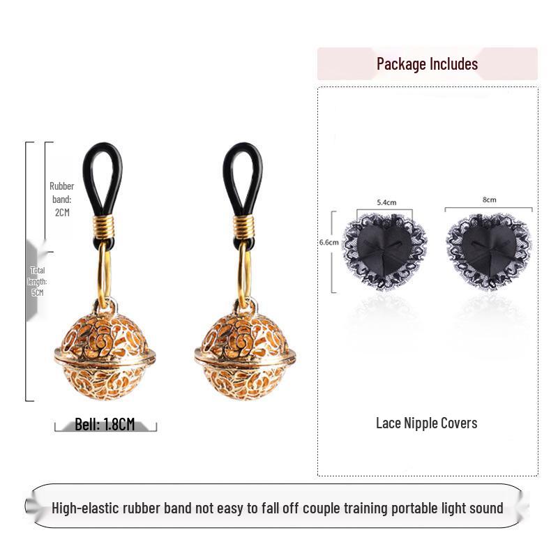 Bell Nipple Clamps: Wearable SM Training Toys for Outdoor Erotic Stimulation and Punishment