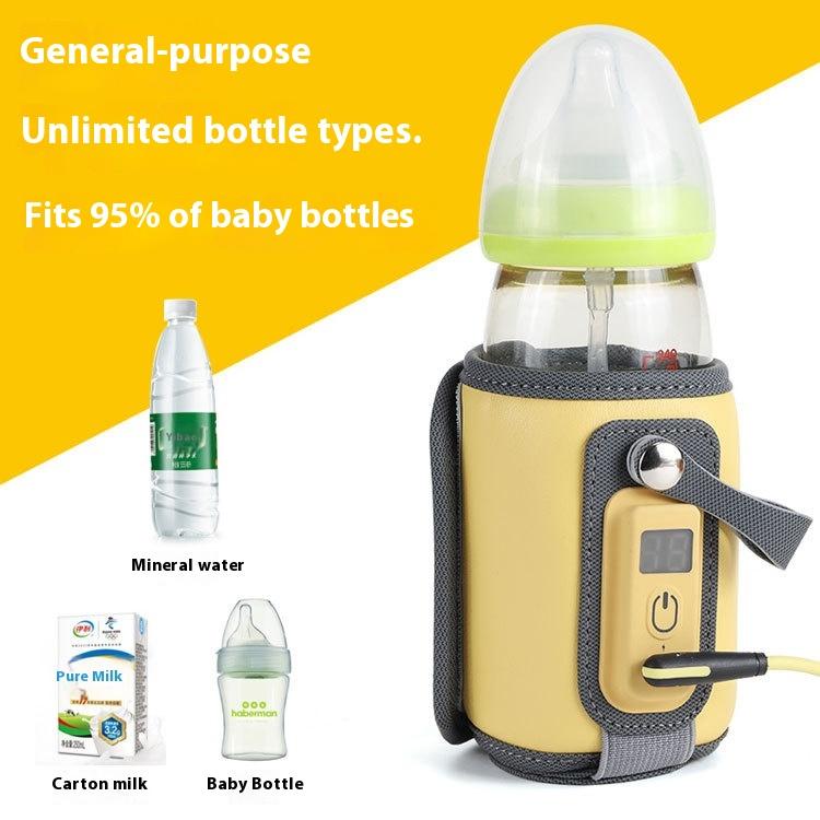Baby soaking milk out portable milk thermostat USB heating thermostat milk regulator bottle insulation cover