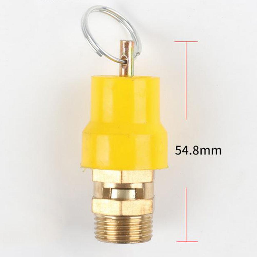 Safety Relief Valve High Quality Brass Air Compressor Safety Relief Valve for Pressure Release Regulation 1/4'' 3/8'' 1/2