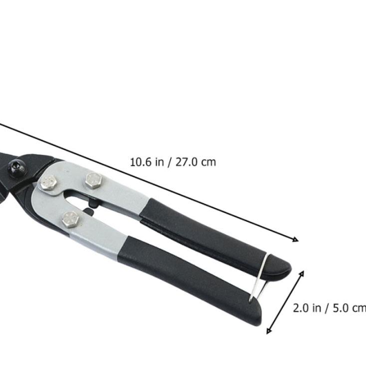 

Tin Shears Stainless Snips Industrial Cutting Tool Iron Anti-Skid Scissors Steel Garden Tools чёрный