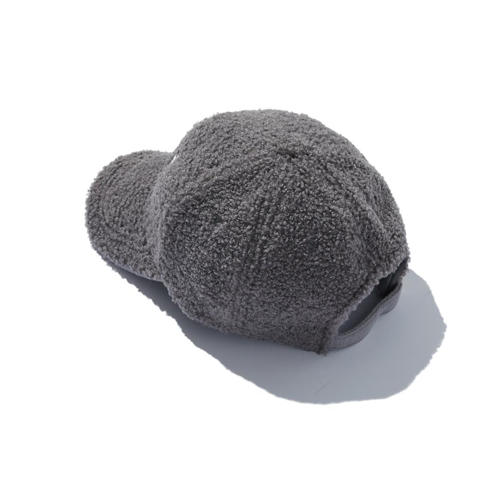 BRIAN BERRY Boa Fleece Berry Cap_Grey