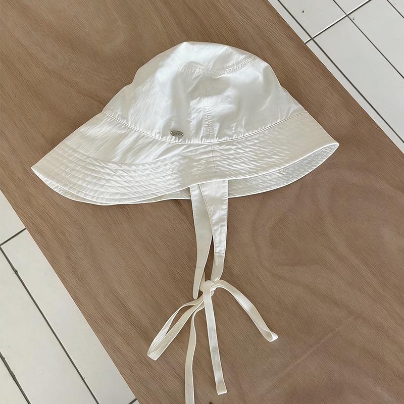 Multi-color Quick-drying Thin Breathable Design Sense Lace-up Bucket Hat Spring and Summer Thin Breathable Casual Sunscreen Hat